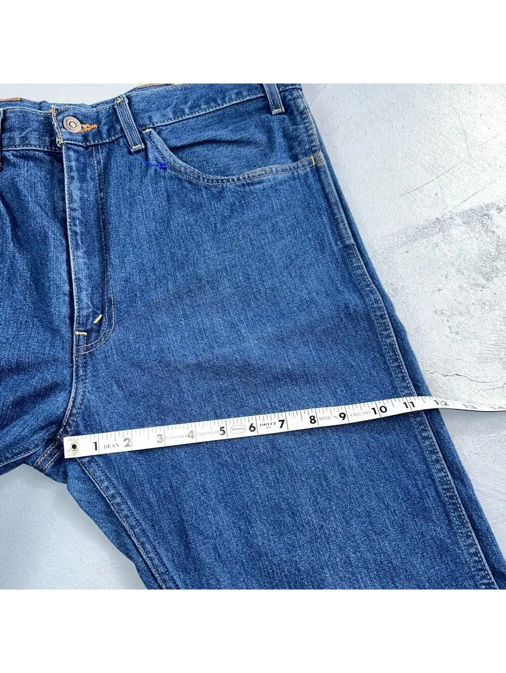 Levis 605 Vintage LVC Orange Tab Slim Blue Med Wash Y2K 36x34 Jeans Act 36x32
